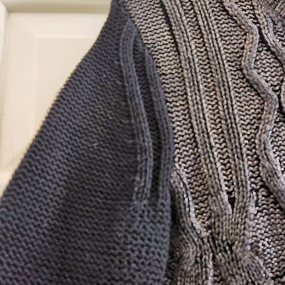 Narciso Rodriguez for Design Nation Knit Sweater Metallic Black size M - Picture 7 of 12